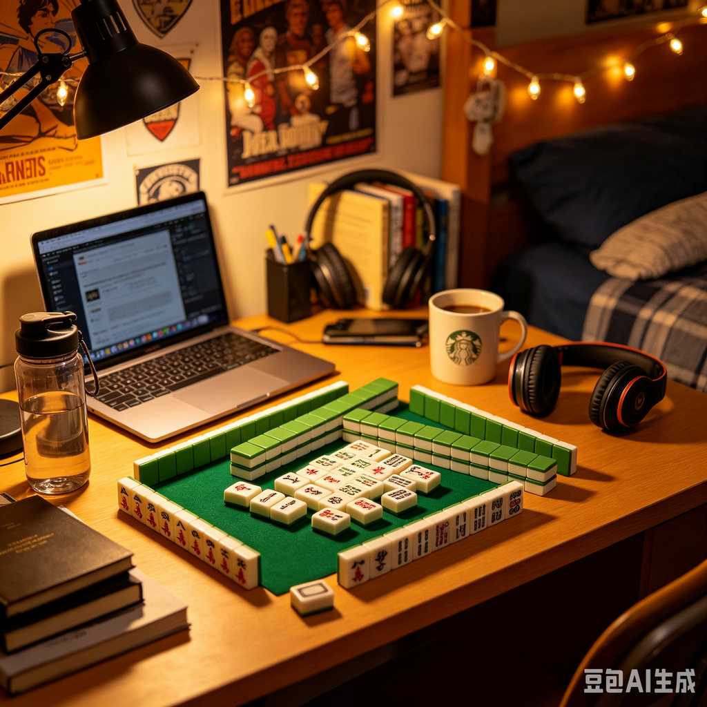 unique text mahjong tiles design