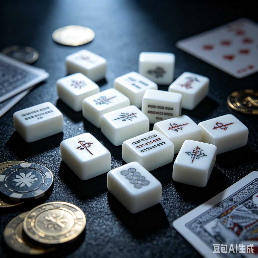 colorful mini mahjong tiles