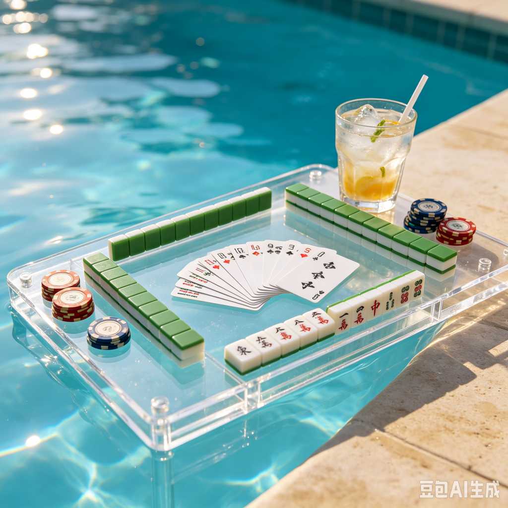 bamboo wood mahjong set